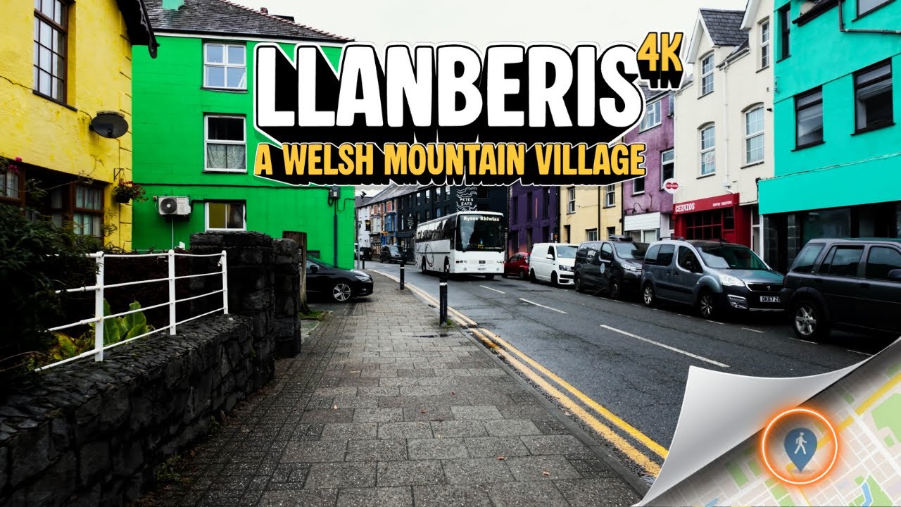 You Won’t Believe the Views in This Welsh Village Llanberis 4k walk 2025 | Fizzy Globe