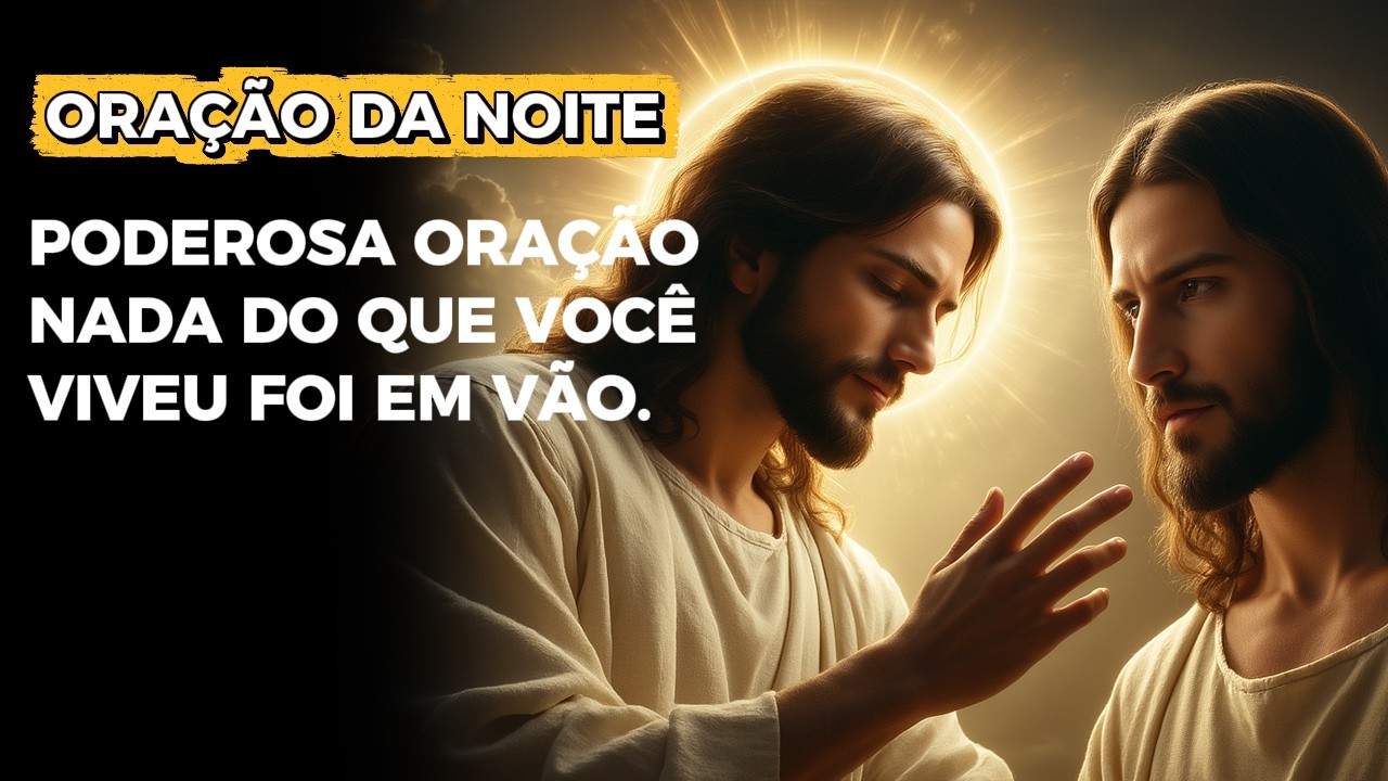 ORAÇÃO DA NOITE | MILAGRE | PODEROSA ORAÇÃO - NADA DO QUE VOCÊ VIVEU FOI EM VÃO.