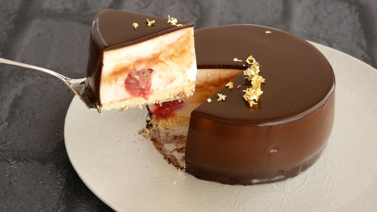 バレンタインにも♡つやつやグラサージュケーキ | Glacage cake