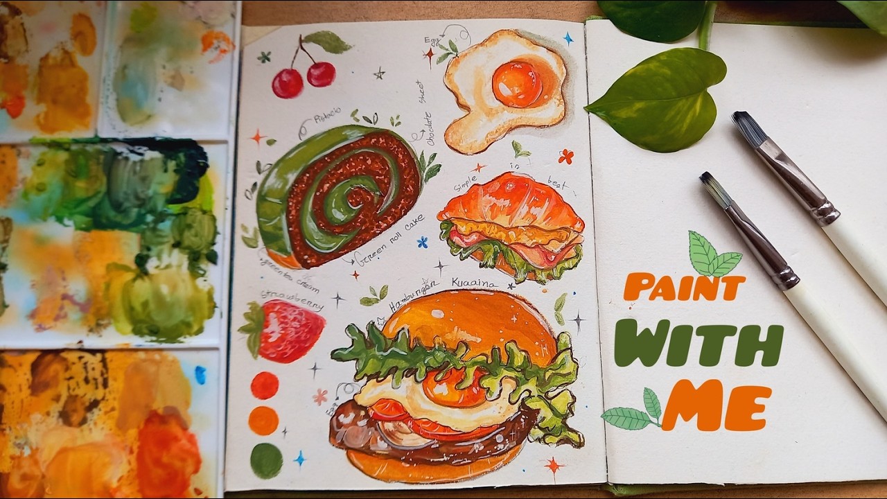 Cozy Art Vlog ✨️🍃 Paint With Me 🌿