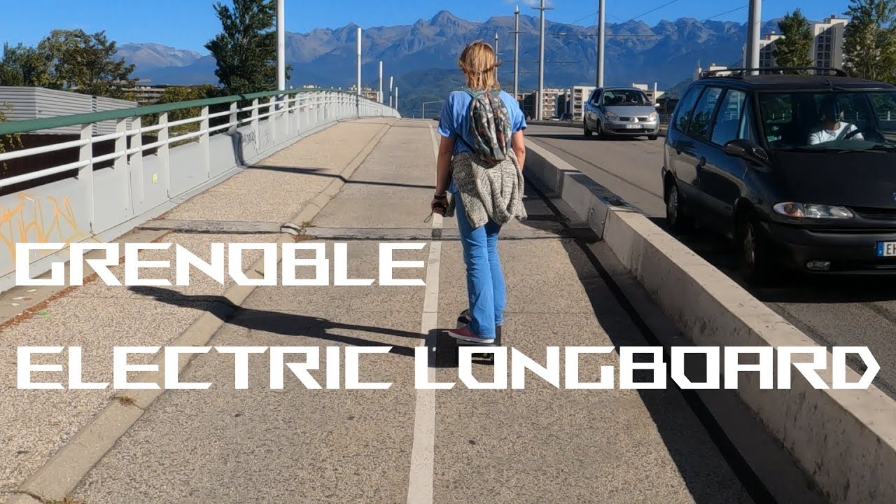 GRENOBLE en skate électrique  2eme