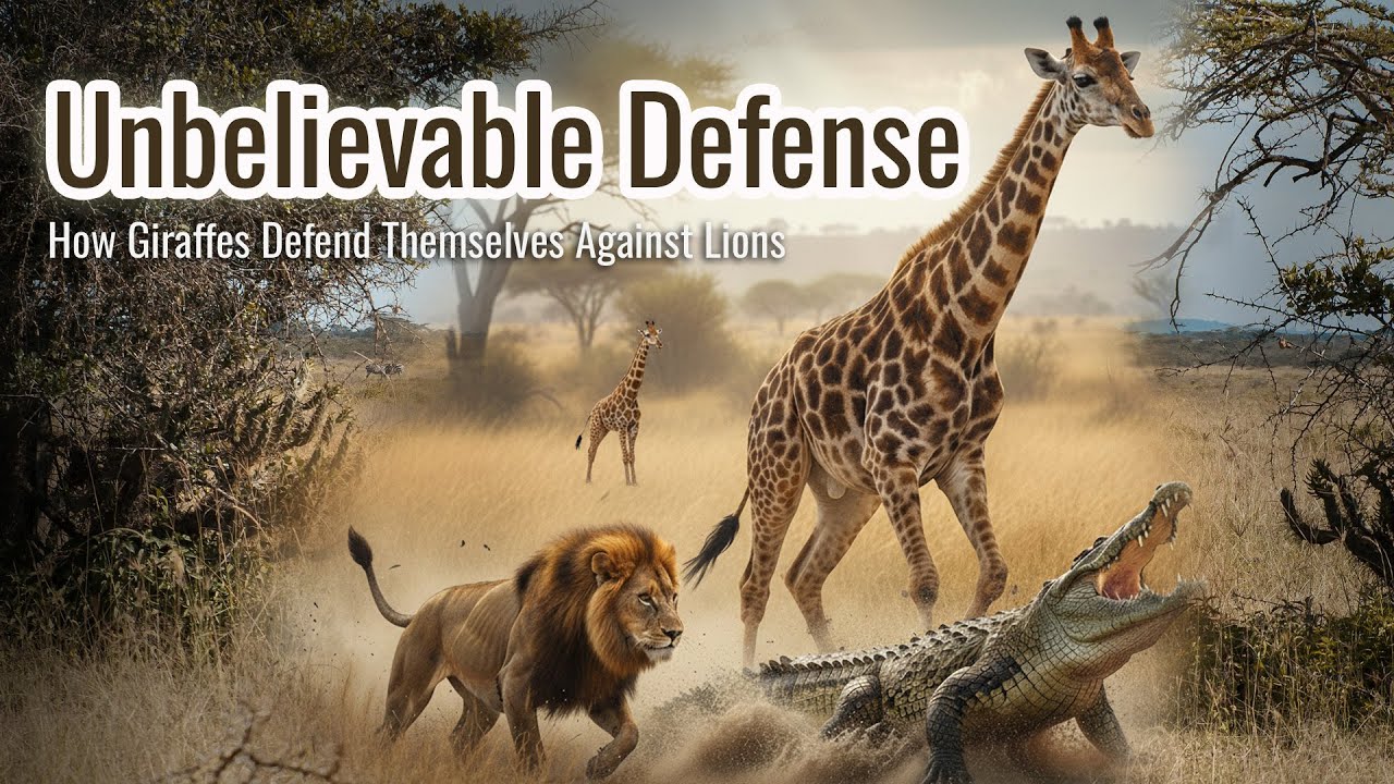 🦒 How Giraffes Defend Themselves Against Lions