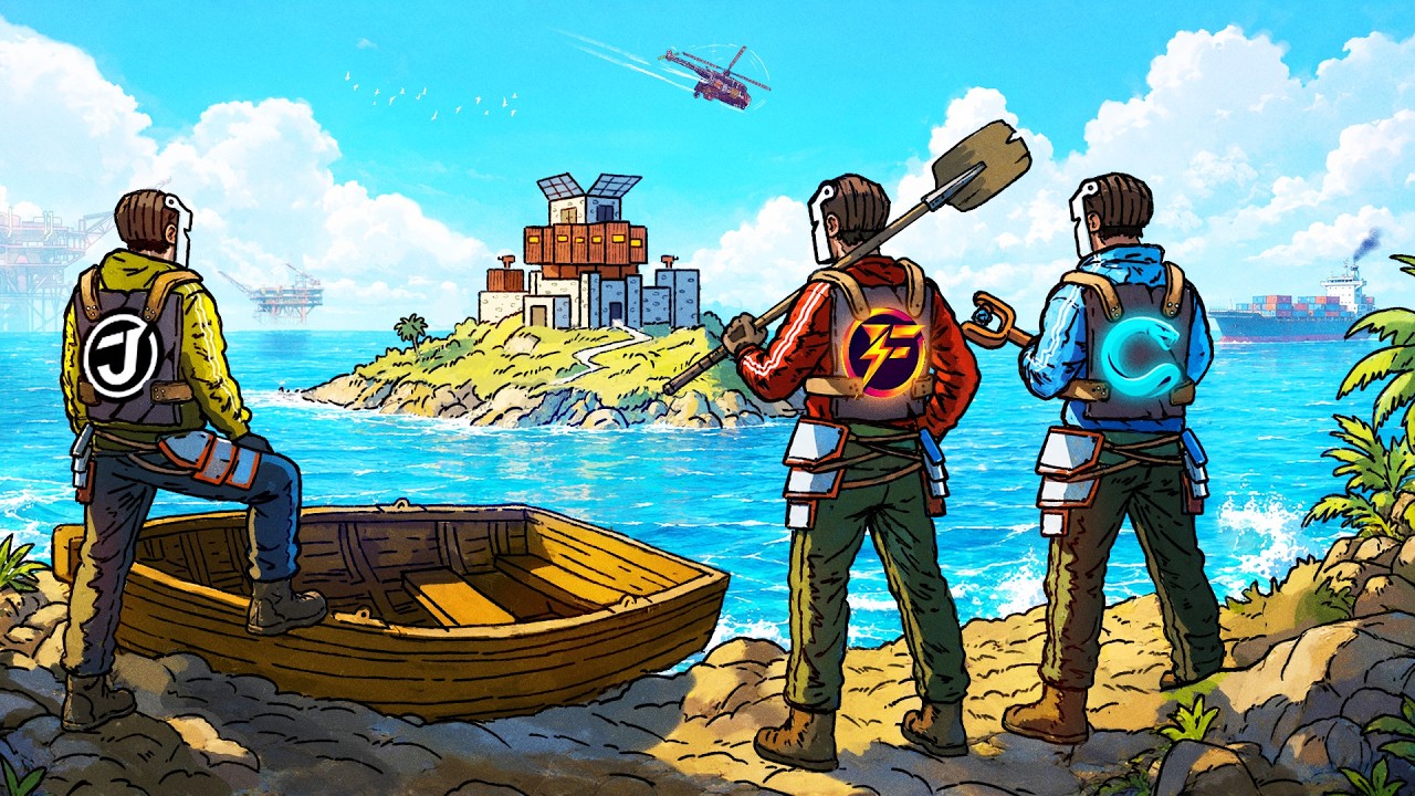 КАК ТРИО С 45 000 ЧАСОВ ОПЫТА ЗАХВАТЫВАЕТ ИДЕАЛЬНЫЙ ОСТРОВ &mdash; Rust