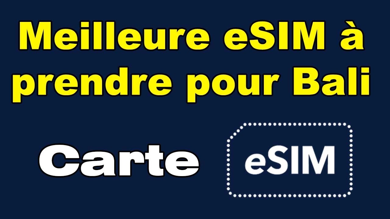 Quelle est la meilleure eSIM &agrave; prendre pour Bali
