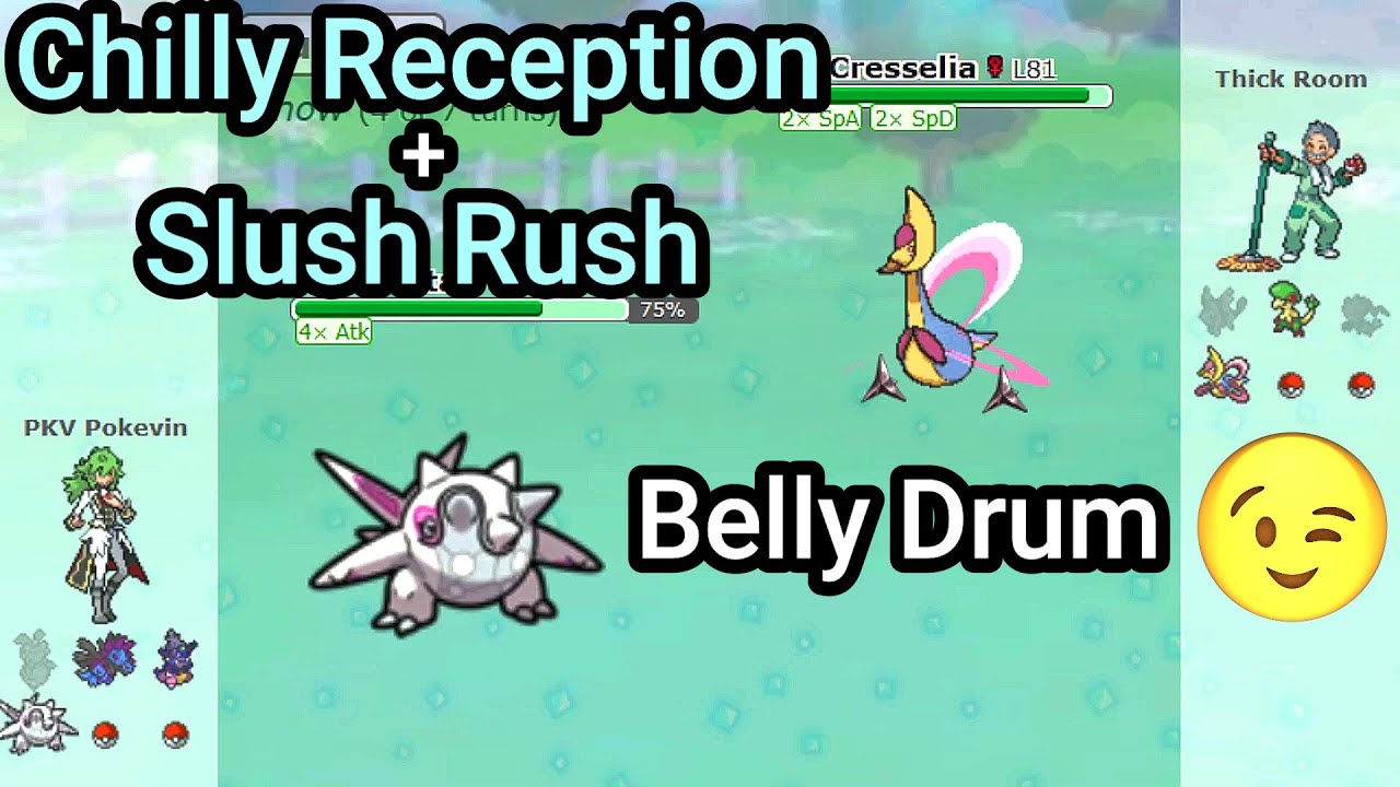 Slush Rush Belly Drum Cetitan has No Counters! (Pokemon Showdown Random Battles) (High Ladder)