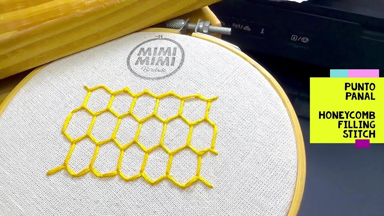 99) *PUNTO PANAL - HONEYCOMB FILLING STITCH* [Bordado a Mano ~ Hand Embroidery]