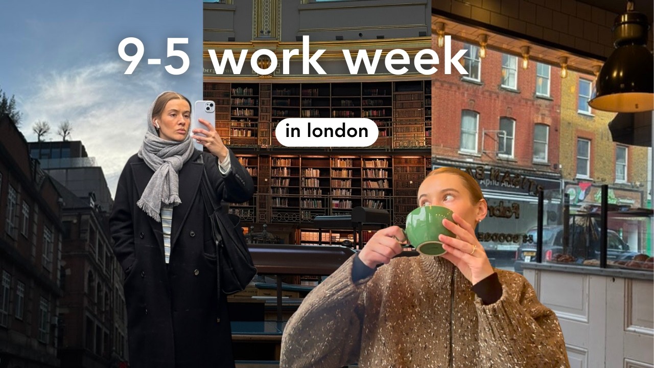 going back to uni? | life in london with a 9-5, coffee shop, british museum & low-energy days