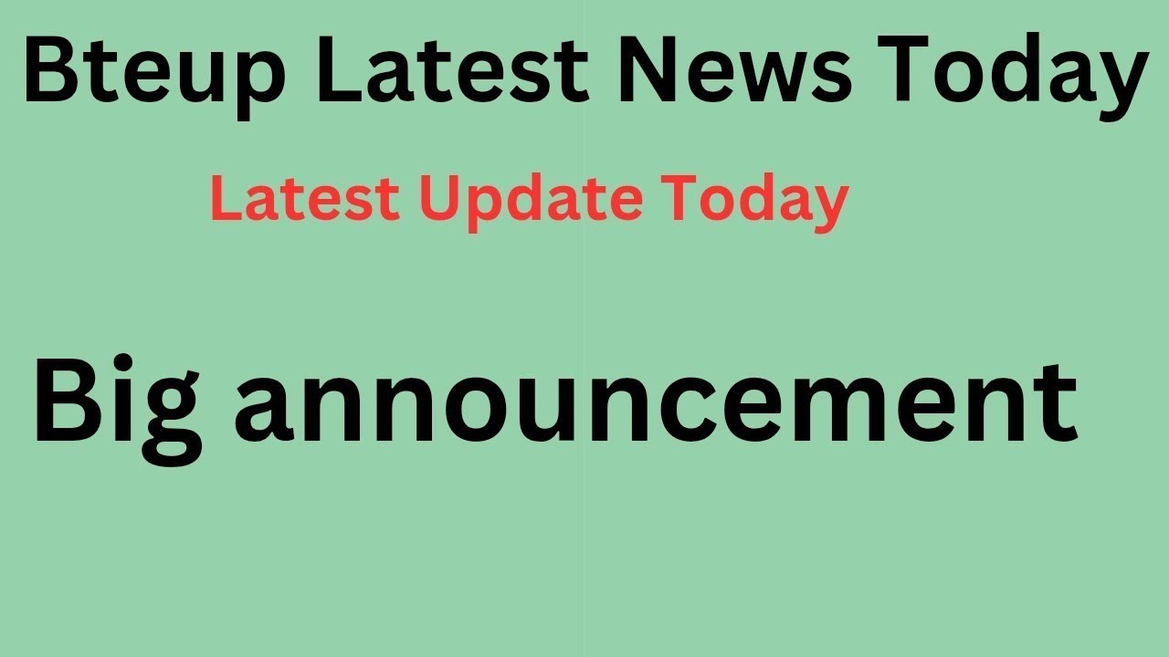 BTEUP OFFICIAL UPDATE Exam Form May 2025 | Bteup Even Semester Exam Date 2025 | Bteup Exam 2025 Date