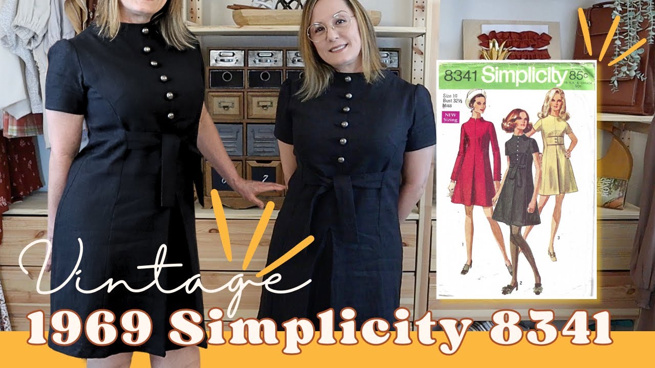 Sewing the Vintage Simplicity 8341  Sewing Pattern | 1969 Dress Style 2