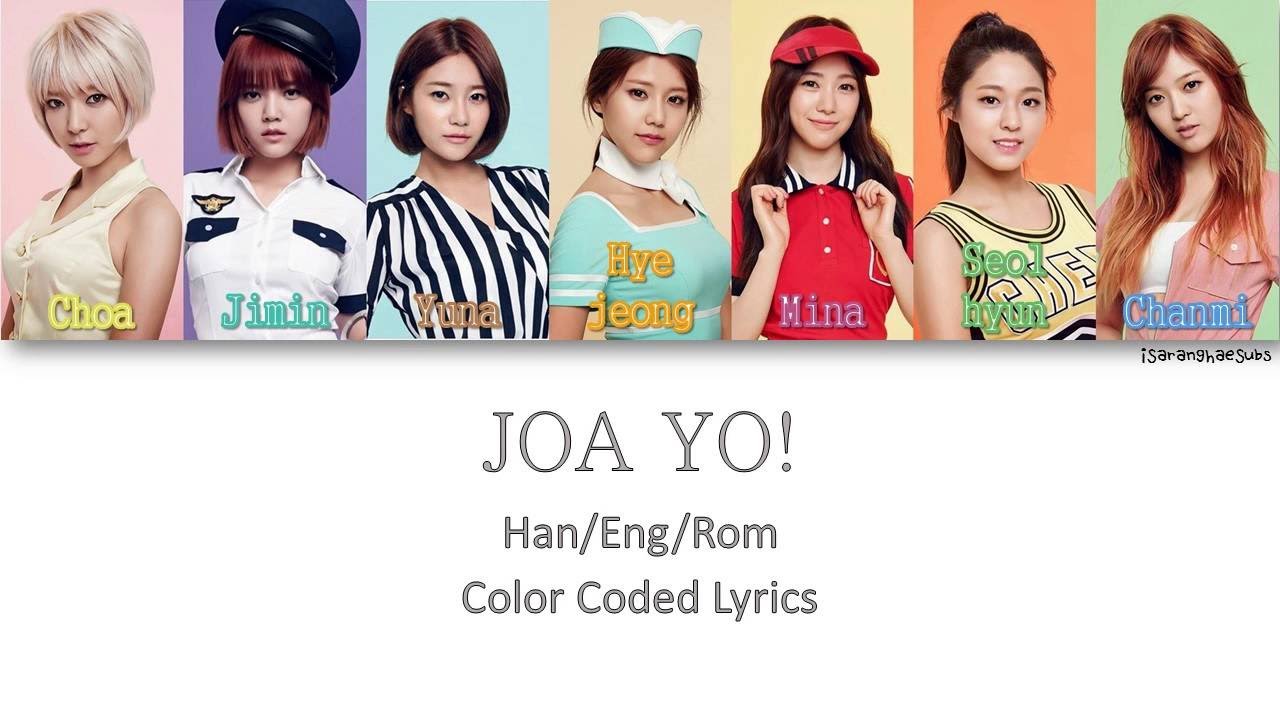AOA - JOA YO! [Color Coded Han|Rom|Eng]