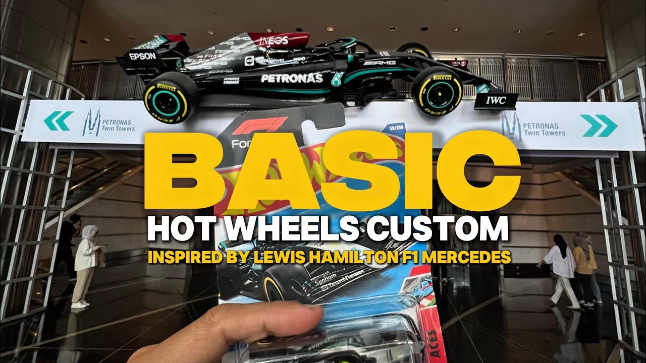 Basic Hot Wheels Custom : Inspired by Lewis Hamilton F1 Mercedes