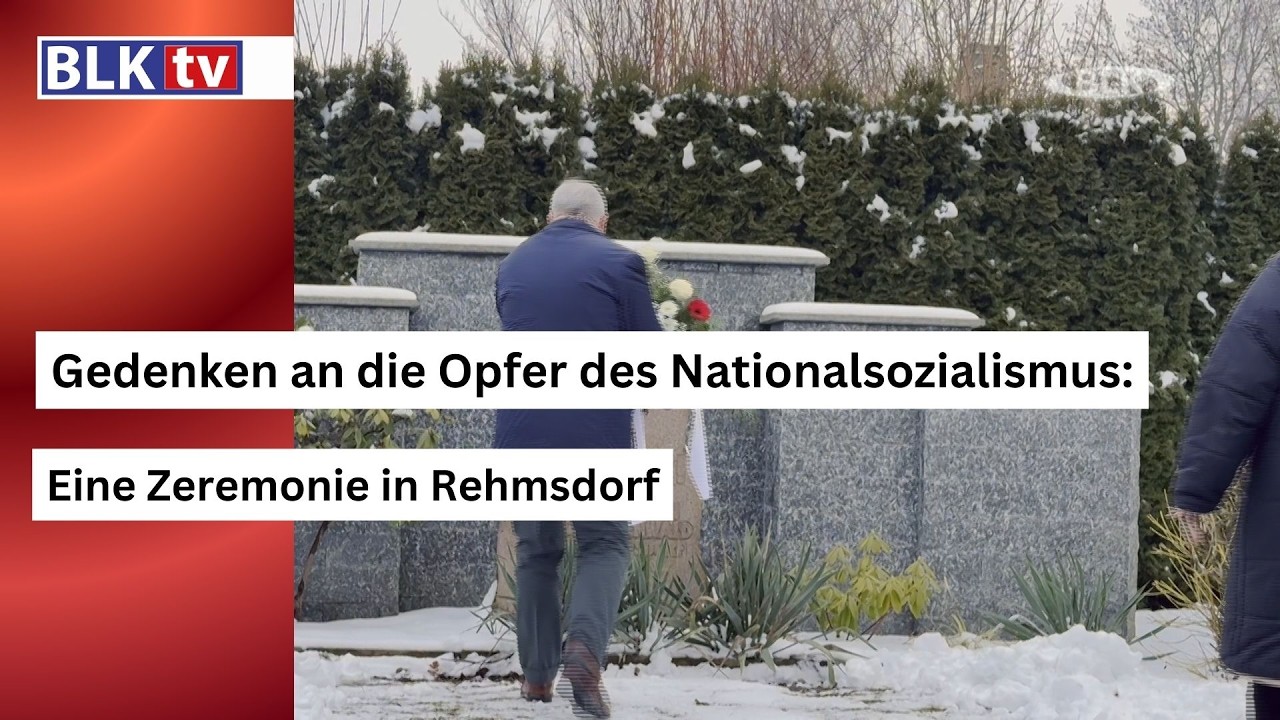 Gedenken an die Opfer des Nationalsozialismus: Eine Zeremonie in Rehmsdorf