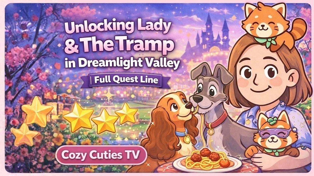 Unlocking Lady & The Tramp in Dreamlight Valley | Full Quest Line