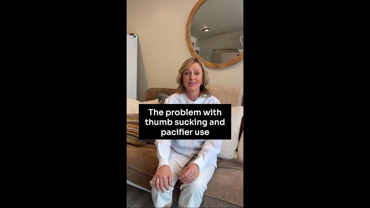 the problem with thumb sucking and pacifier use #shorts