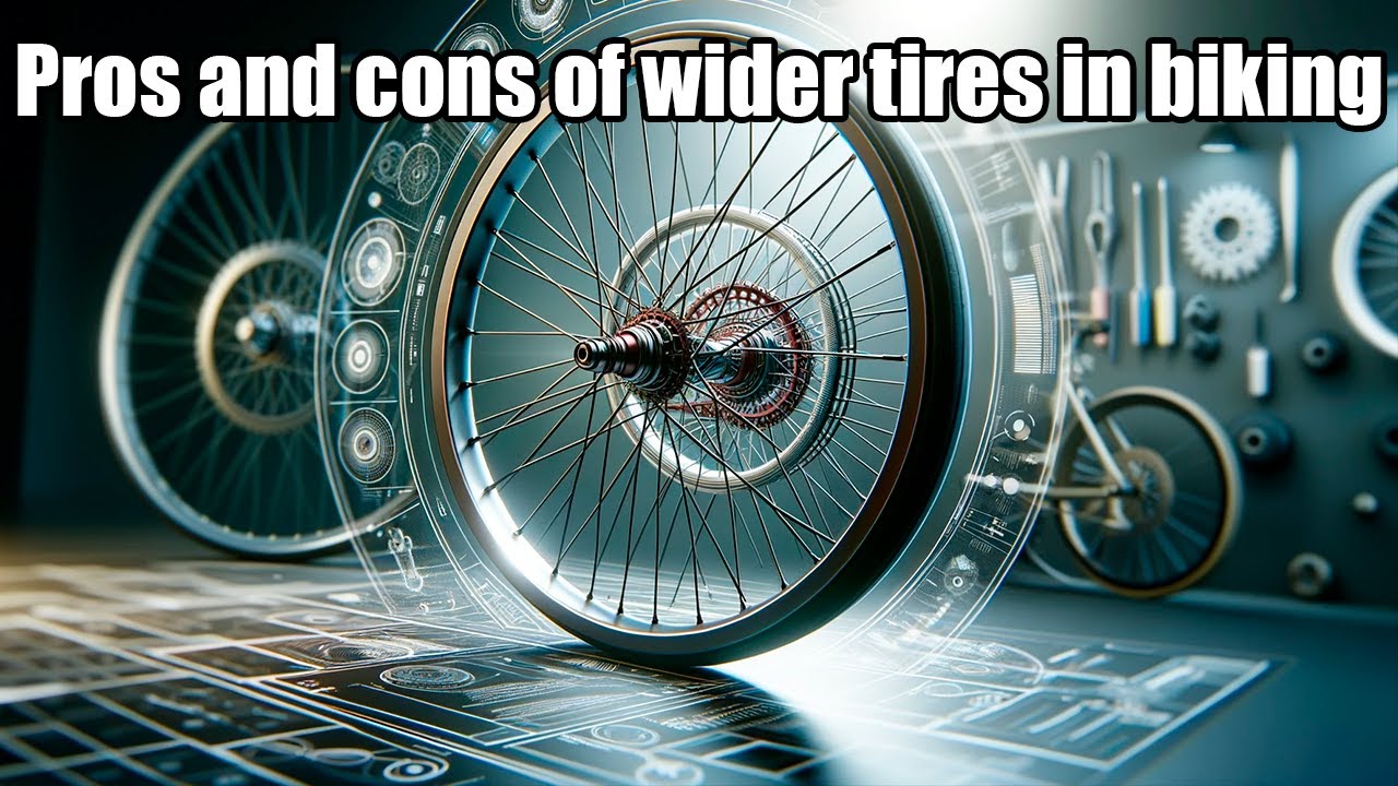 Wider bike tires on a bike: benefits and drawbacks
