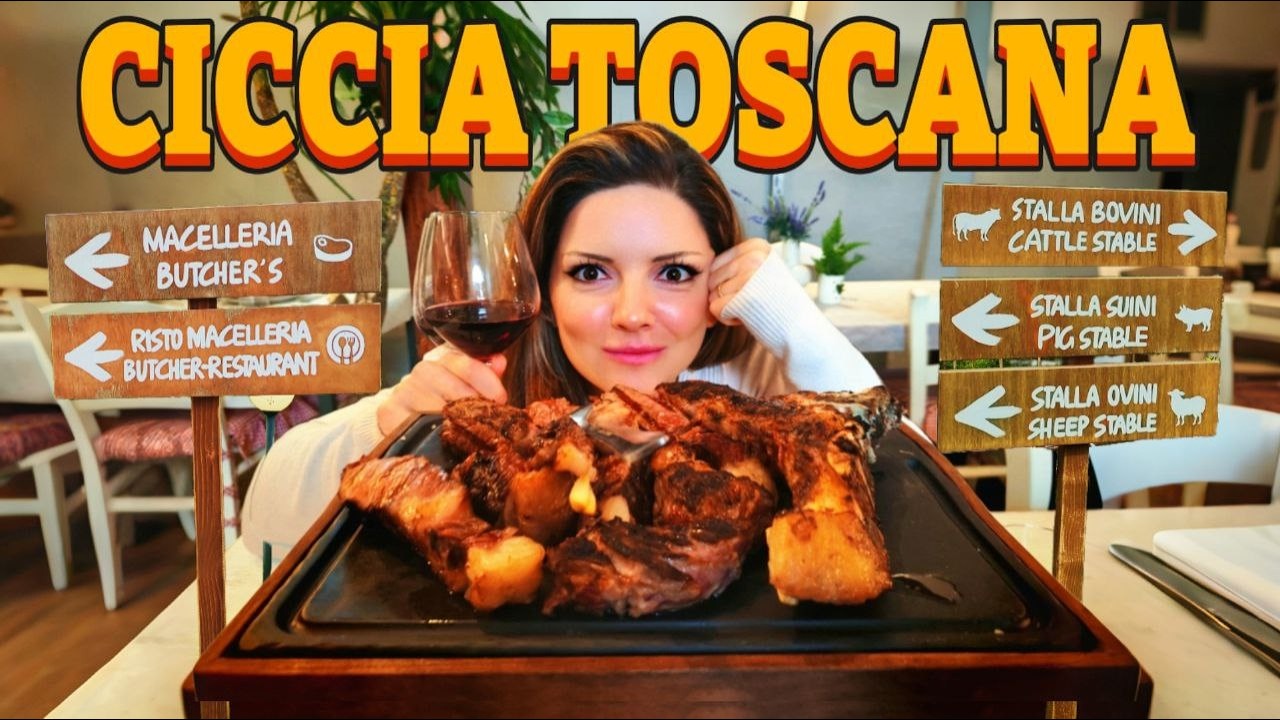 a pranzo in una RISTO MACELLERIA nella Toscana centrale