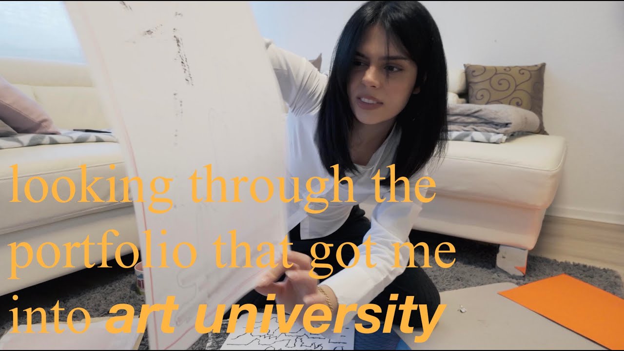 looking through the portfolio that got me into art university