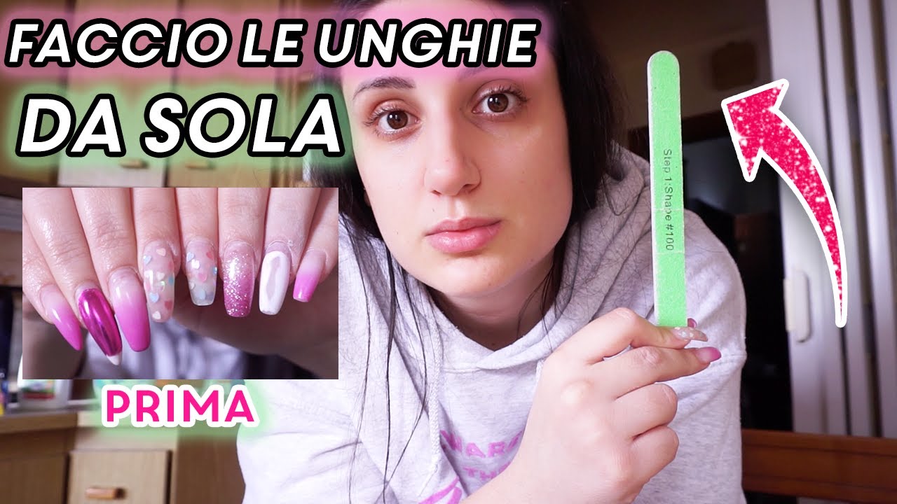 MI FACCIO LE UNGHIE DA SOLA 💅🏻 Nail Artist non odiatemi vv1kdb 💋 #conme