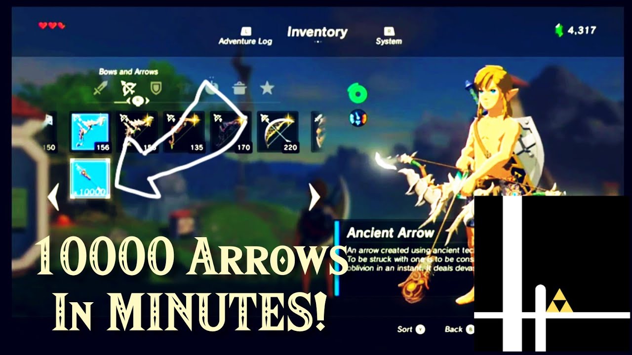 Как получить ТЫСЯЧИ стрел с помощью IST в BotW!