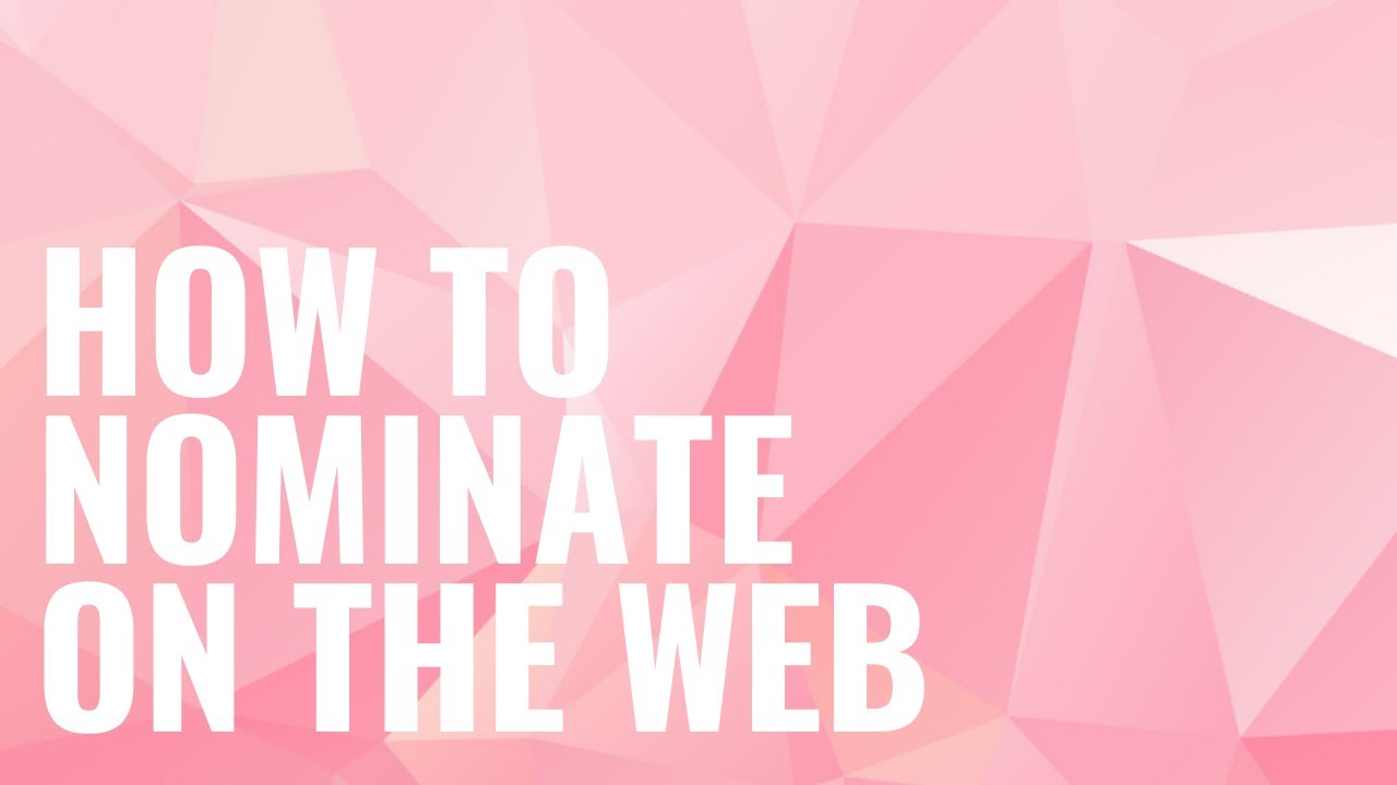 How To Nominate On The Web - The Fiction Awards