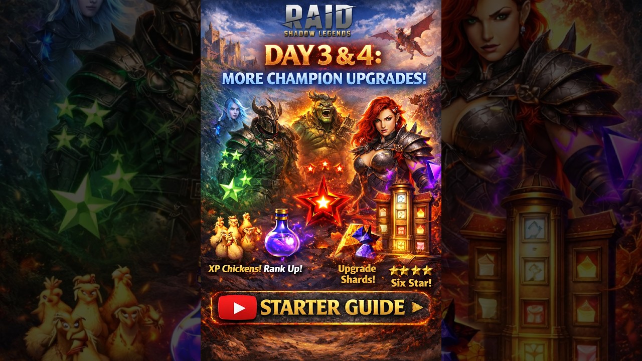 CS Raid - Day 3 + 4 Free to play - více upgrade, 6* champ a itemy a další!