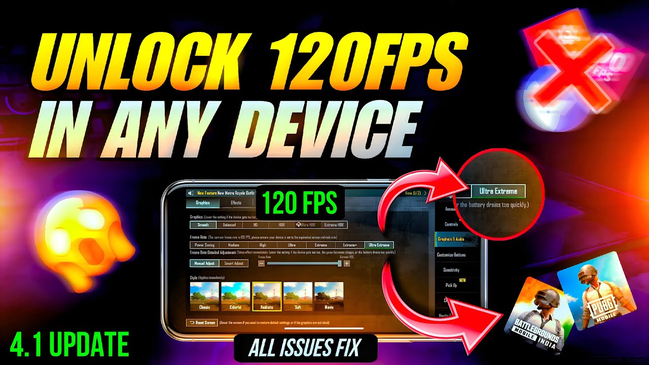 how to unlock 120fps in pubg mobile | unlock 120fps in pubg/bgmi in new update | unlock 120fps.