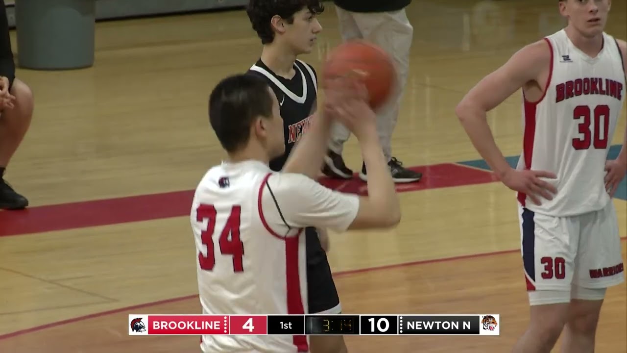 BHS Boys Varsity Basketball - Brookline vs Newton North - February 9, 2024