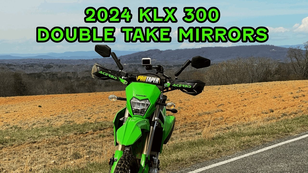 2024 KLX 300 Replacing the Mirrors | Double Take Mirrors | Better than Stock?