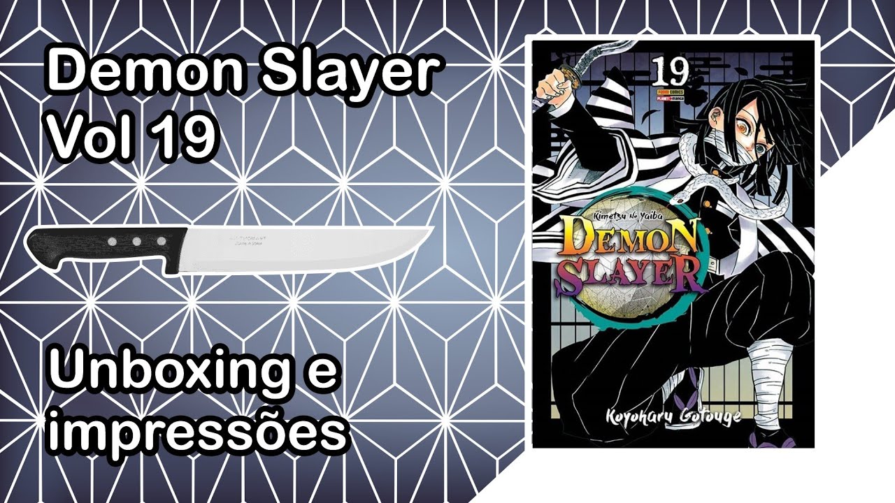 Mangá Demon Slayer Vol 19 - Unboxing