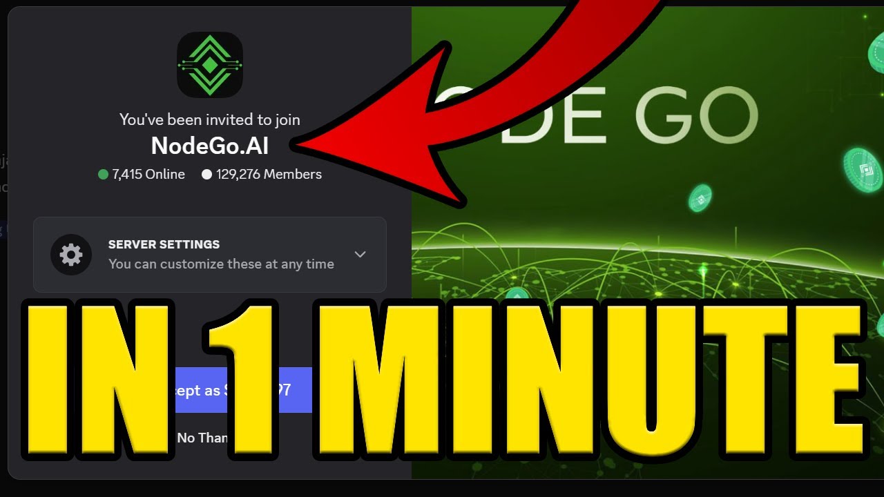 HOW to JOIN NODEGO.AI DISCORD SERVER ✅PC & MOBILE✅
