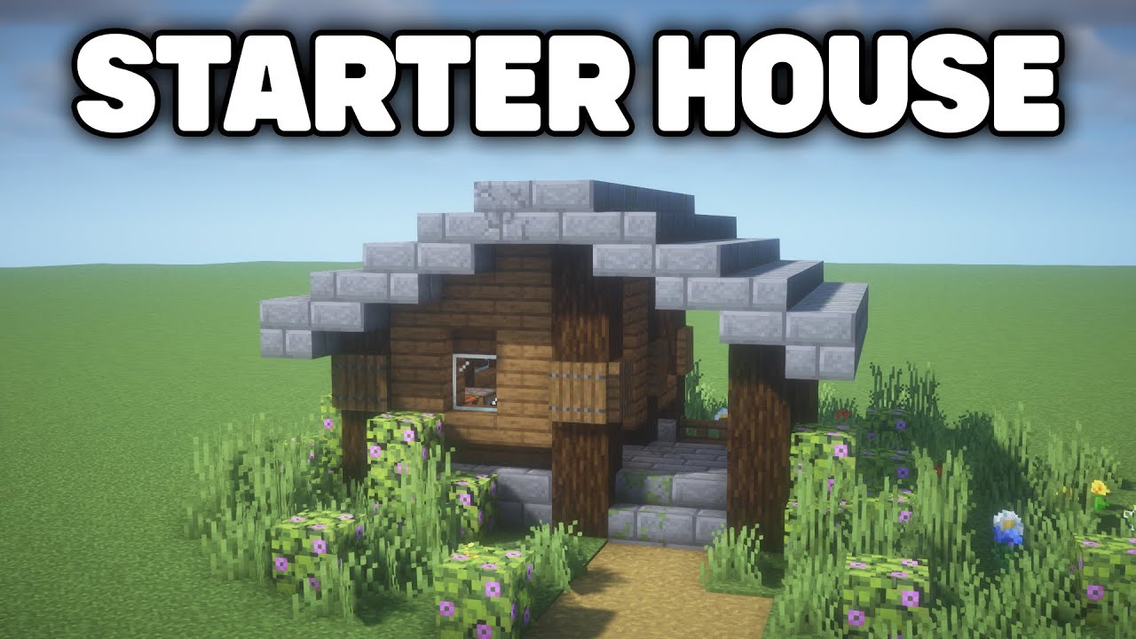 How To Build a Minecraft Starter House (Tutorial)