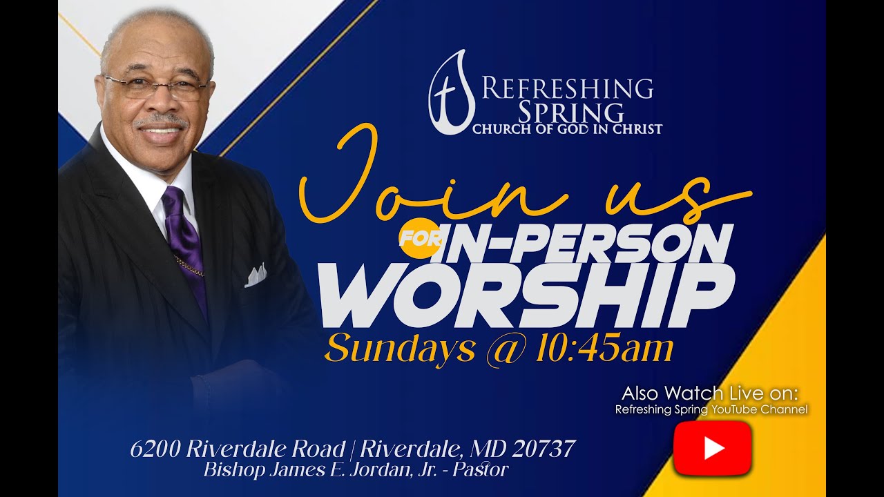 01.18.2026 l Refreshing Spring COGIC Live Stream