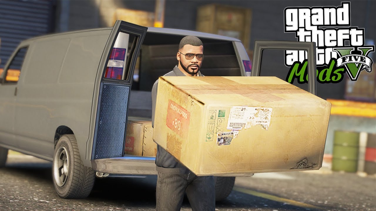 TRABALHANDO COMO ENTREGADOR NO GTA 5! - GTA V Mods