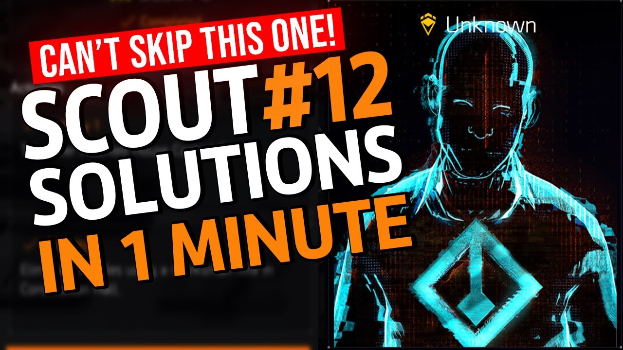 Manhunt Scout Week #12 Year 7 Complete Guide (The Division 2)