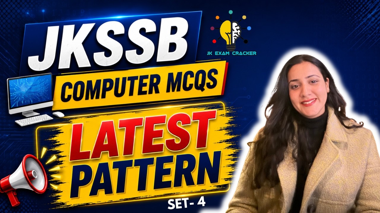 Computer- Latest pattern Mcqs II Set-04 for JKSSB Exams