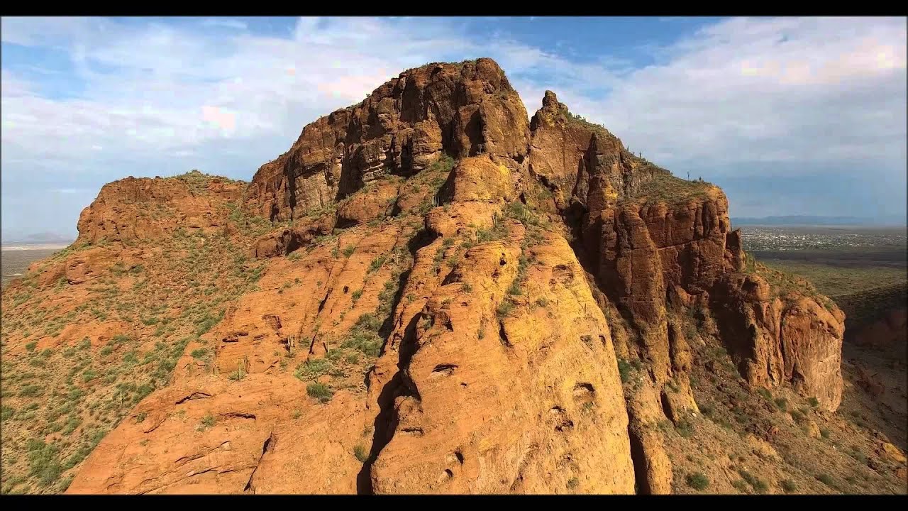 Red Mountain (Mount McDowell) Arizona from the air