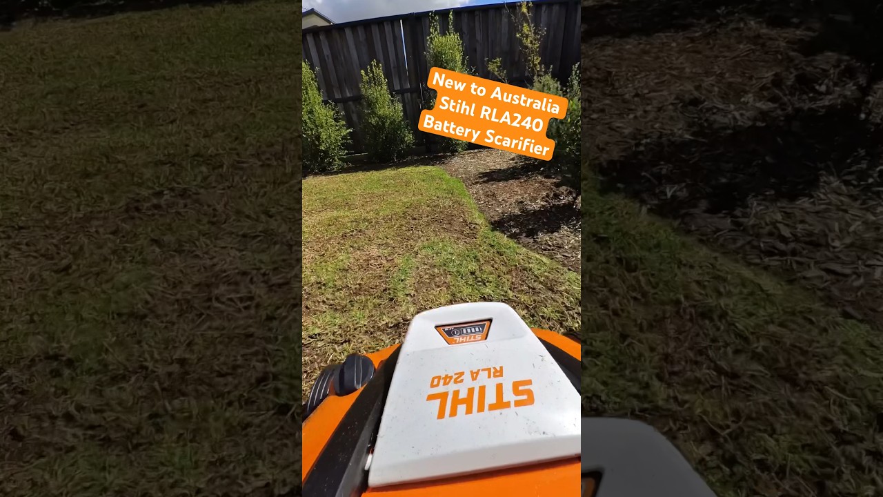 New to Australia! Stihl RLA240 Battery Scarifier #lawns #tools