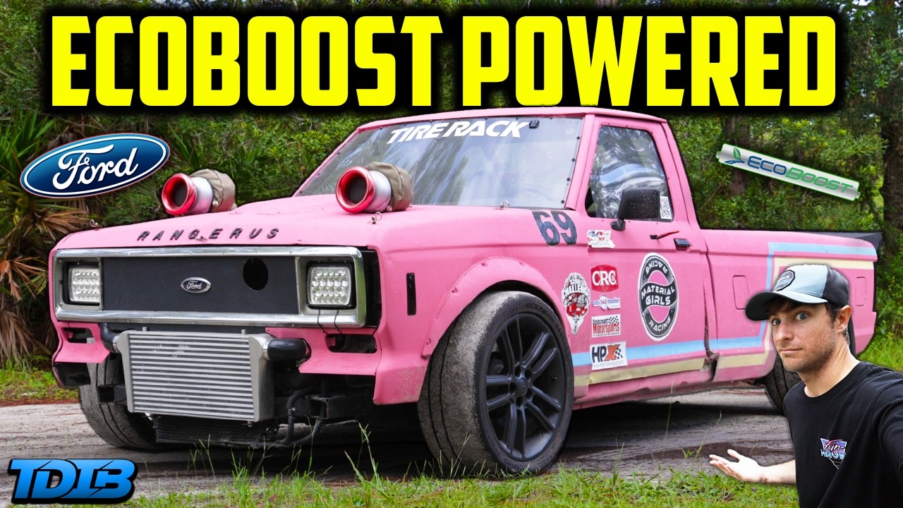 A Twin Turbo Ecoboost Swapped Ford Ranger is Hilariously Insane