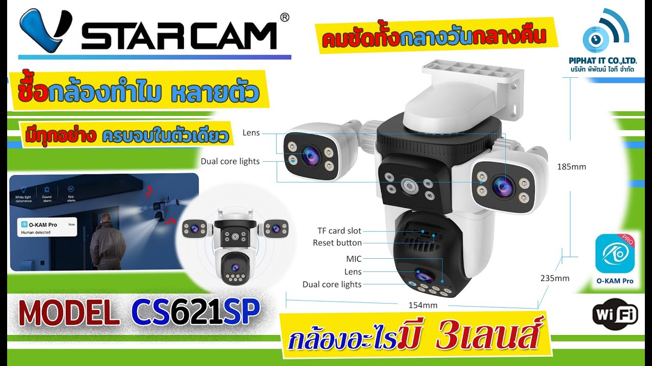รีวิว กล้อง 3เลนส์ Vstarcam CS621SR มีทุกอย่างครบ จบในกล้องตัวเดียว