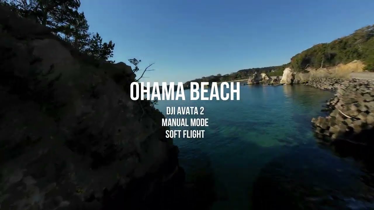 Ohama Beach / DJI AVATA2, Manual Mode, Soft Flight