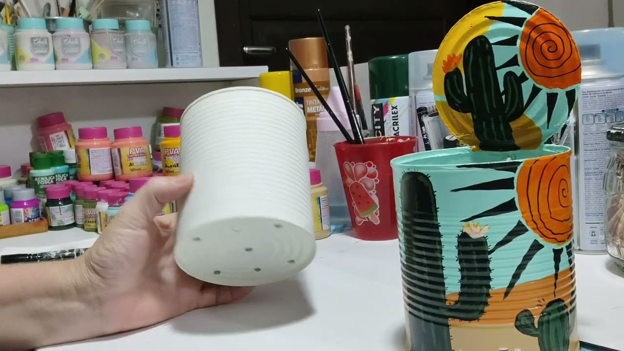 PINTURA ORGÂNICA 👉 PASSO A PASSO, COMO EU PREPARO AS LATAS DESDE O INÍCIO e mais MANCHAS ORGÂNICAS