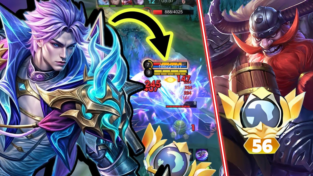 GLOBAL 56 FRANCO AMA EXP KORİDORU OYNUYOR!(efsane maçlar) - Nolan - Hayabusa - Mobile Legends