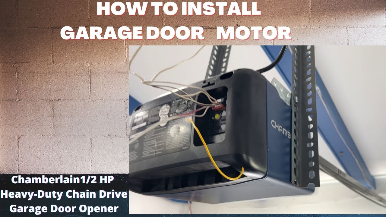 How to install Chamberlain Garage Door motor model D2101