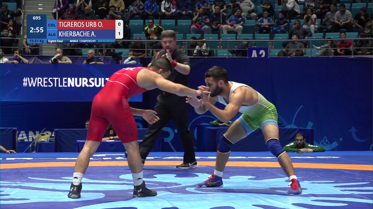 1/8 FS - 57 kg: O. TIGREROS URB (COL) v. A. KHERBACHE (ALG)