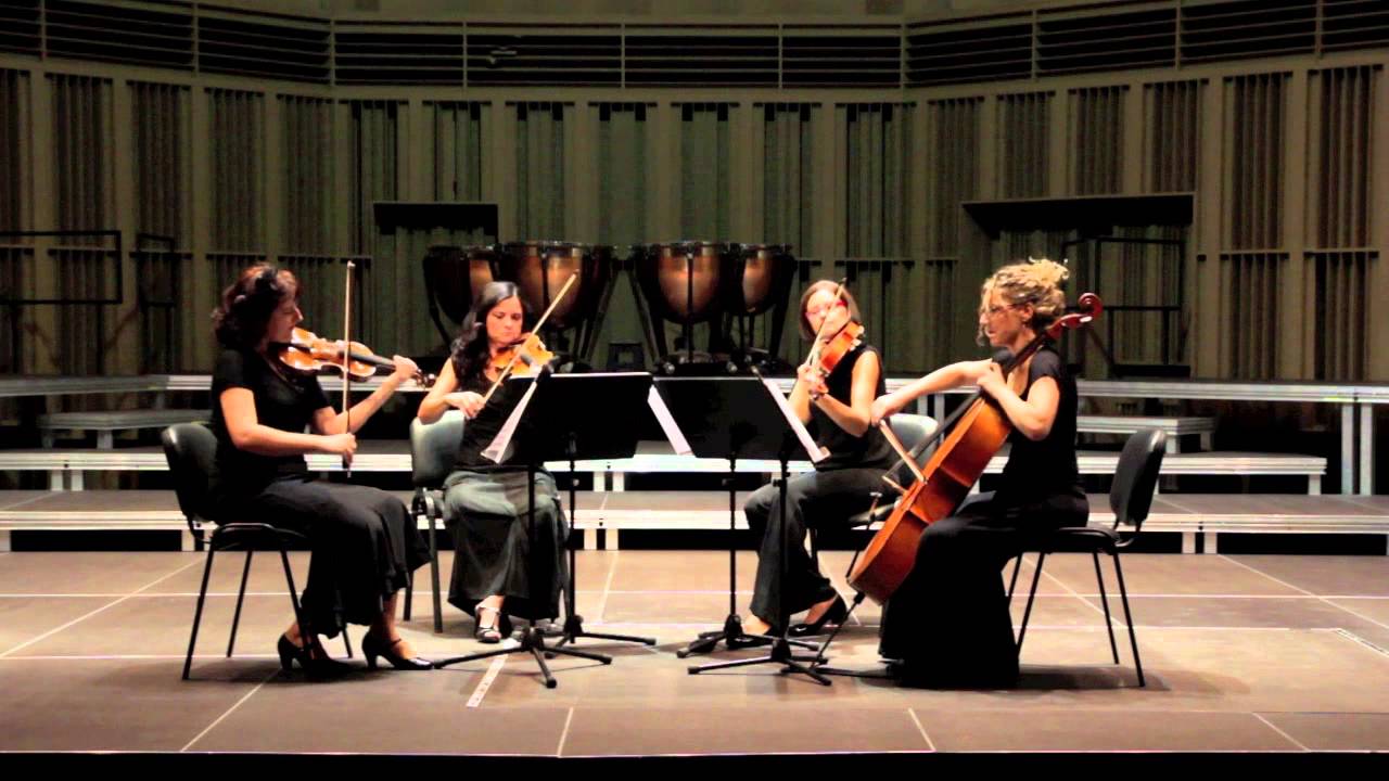 Amiche String Quartet - A Bazzini String Quartet No.1 in C Major