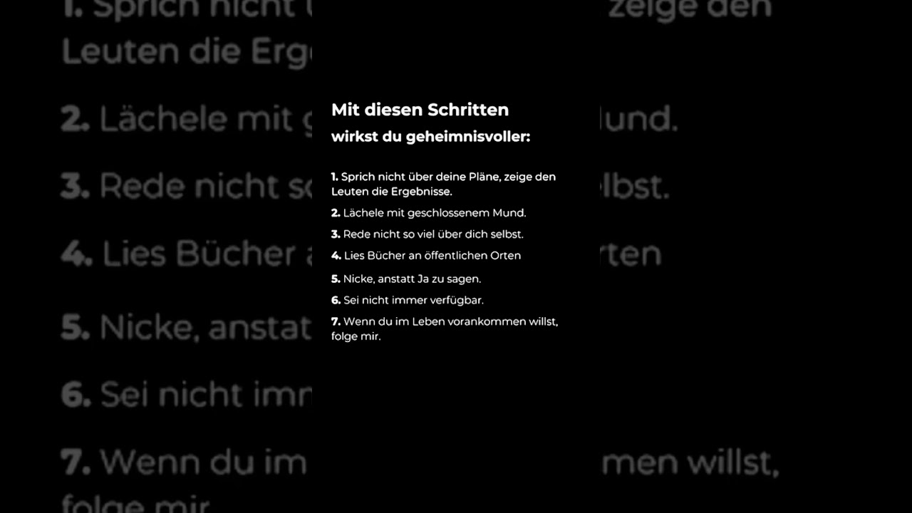 So wirkst du geheimnisvoller