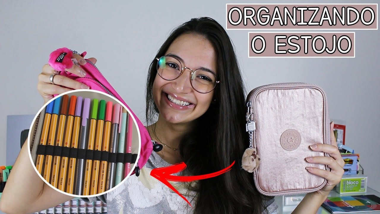 COMO EU ORGANIZO MEU ESTOJO KIPLING 100 PENS