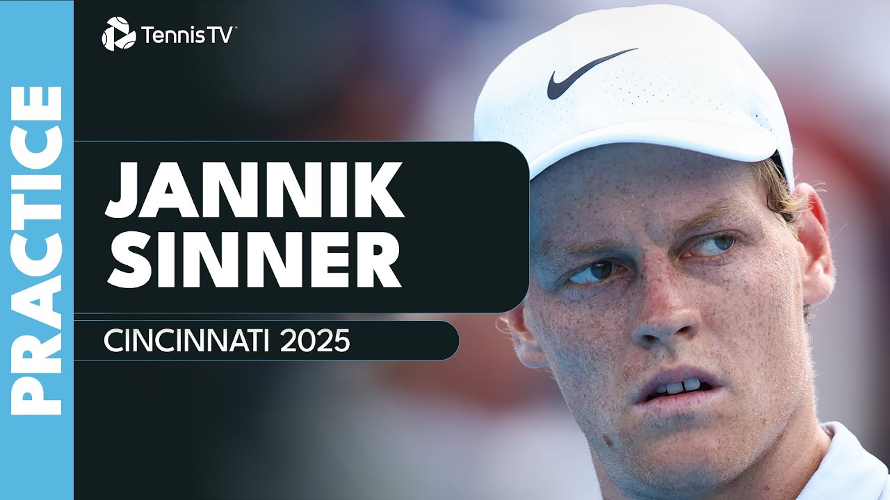 LIVE STREAM: Jannik Sinner Practices Ahead Of Cincinnati Final vs Alcaraz!