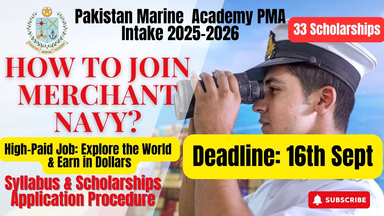 How to Join Merchant Navy in Pakistan: Salary in Dollars $ benefits: Pakistan Marine Academy PMA