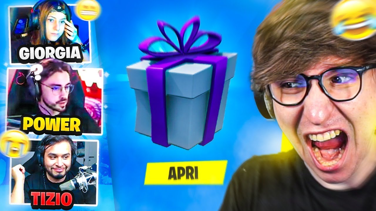OGNI MORTE REGALO SKIN a YOUTUBER! (con POWER, Tizio20, QueenGiorgia) FORTNITE ITA